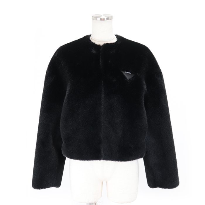 クリアランスSALE【美品】プラダ フェイクファー ノーカラー