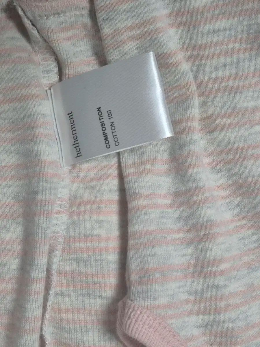 ストライプフーディー ピンク