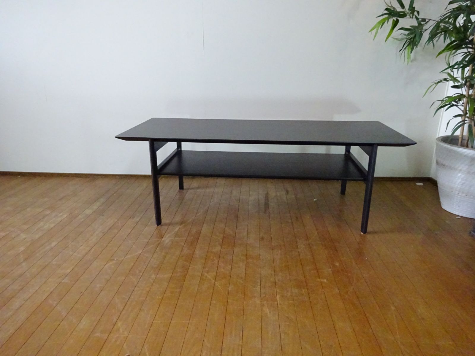 カリモク センターテーブル 北欧風 シンプル リビングテーブル W1200 美品-