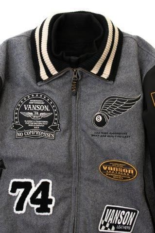 VANSON アワードジャケット Amazon.co.jp: [バンソン] スタジャン アワードジャケット メンズ