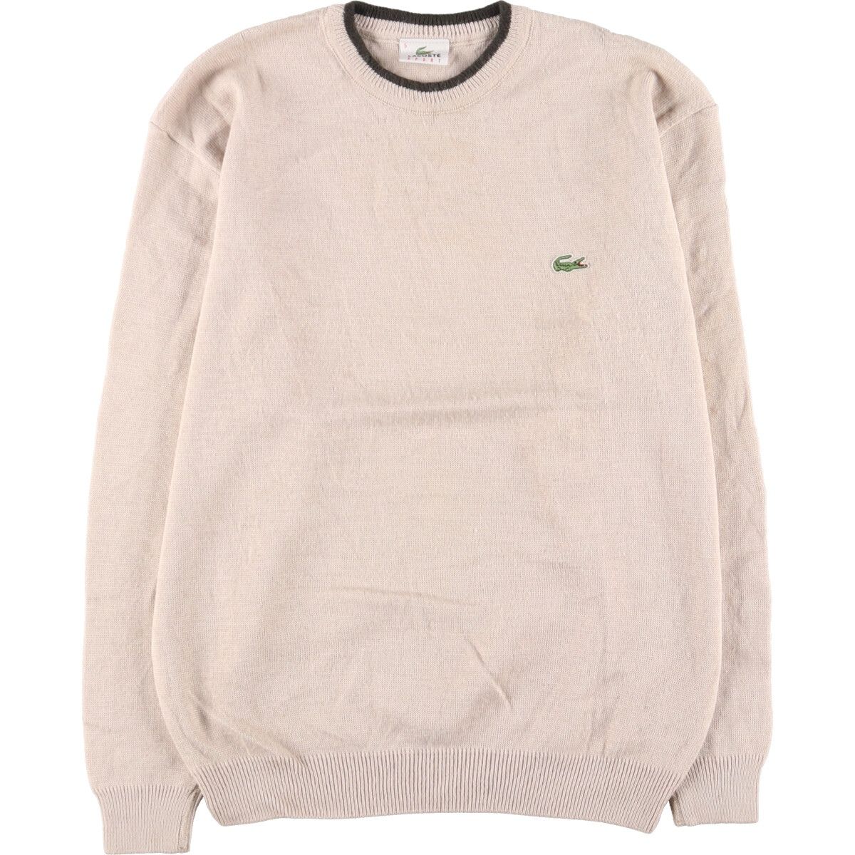 古着 ラコステ LACOSTE SPORT アクリル×ウールニットセーター メンズL/eaa394221