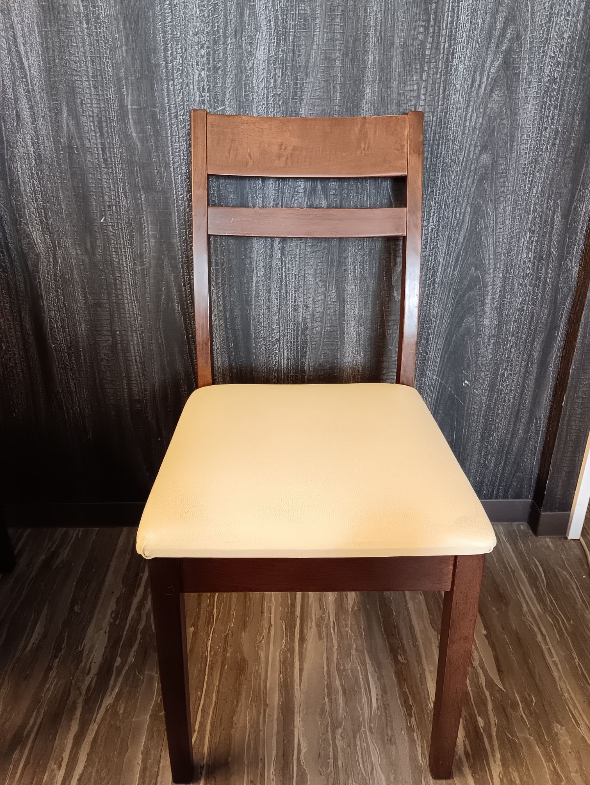 KS-0148 ニトリ ダイニングチェア シャスタ3 DBR 2脚