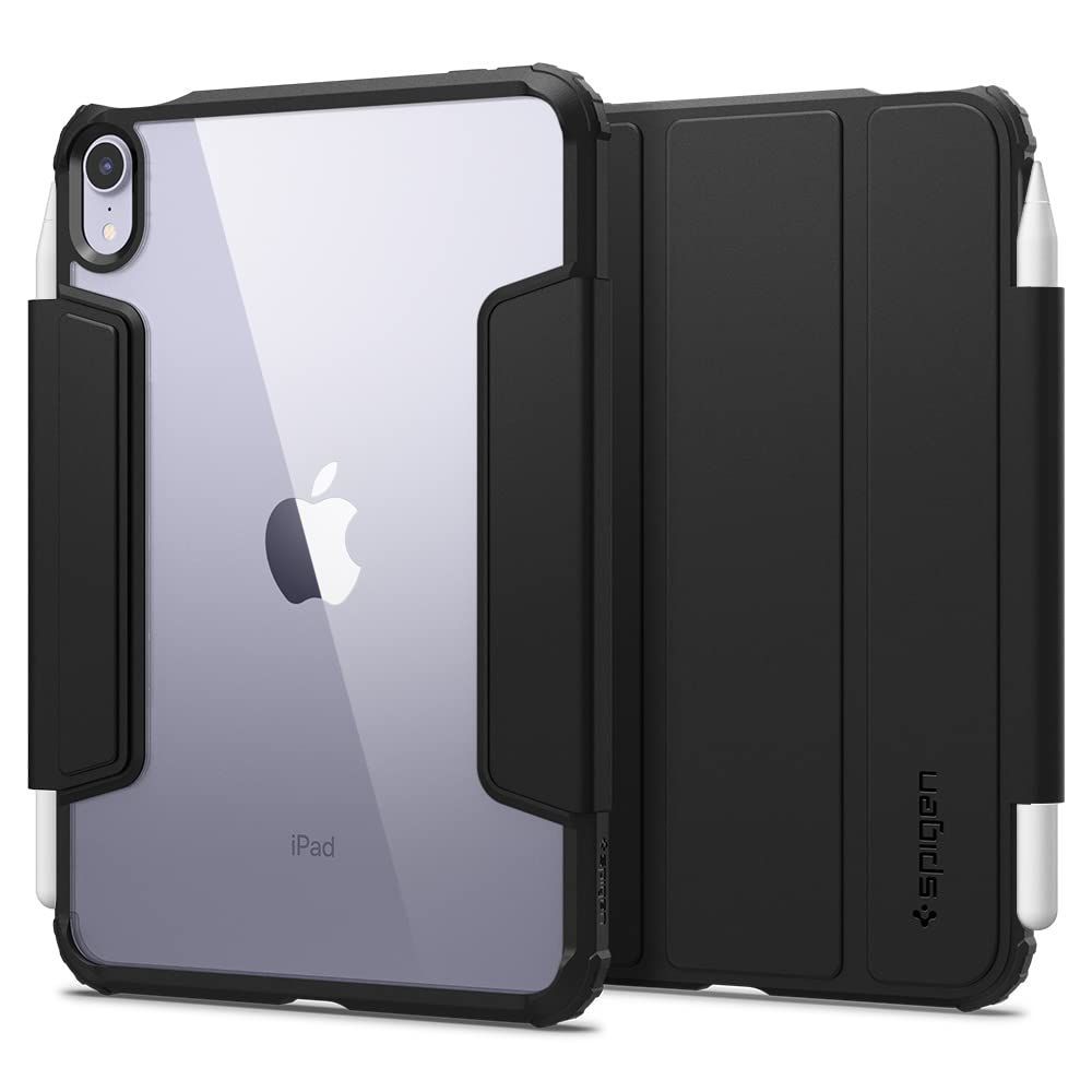 Mini 7/6世代 ケース iPad クリア Apple Pencil Spigen 対応 米軍MIL規格 スタンド 【18年社歴の技術力】 ウルトラ・ハイブリッド・プロ (ブラック)