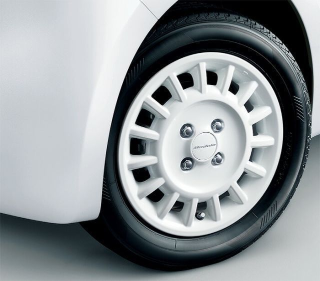 HONDA ホンダ 純正 アルミホイール 14インチ 4.5J PCD100 INSET40 4穴 MG-022 タフタホワイト塗装 08W14-TTA-000 1本 || 14×4 1|2J 4 1|2J PCD100mm インセット40mm インセット40