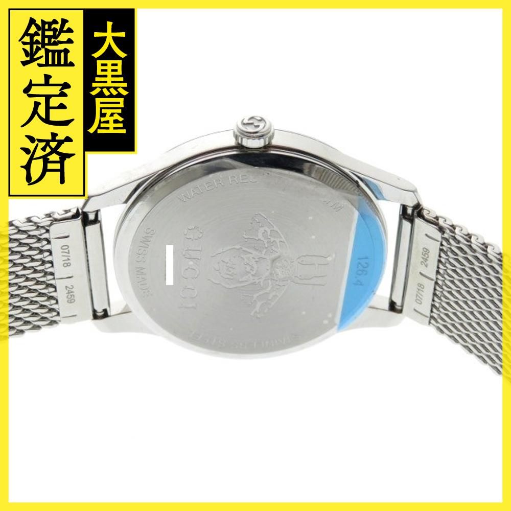GUCCI グッチ Gタイムレス SS ブルー文字盤 YA126582 メンズ腕時計 ...