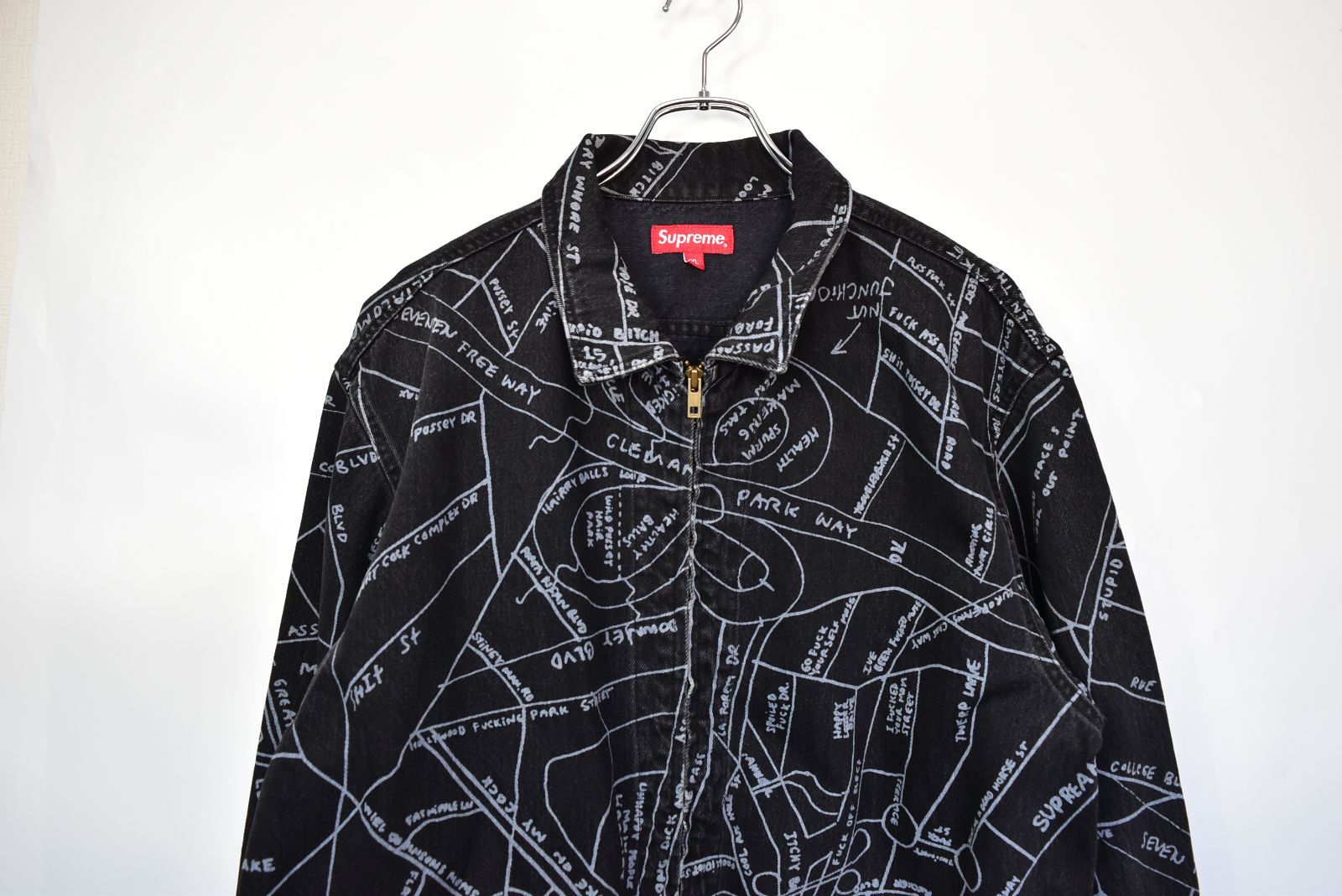 SUPREME シュプリーム 19ss GONZ MAP WORK JACKET ゴンズ マップ ワーク ジャケット ジップアップ 29185 -  863 326