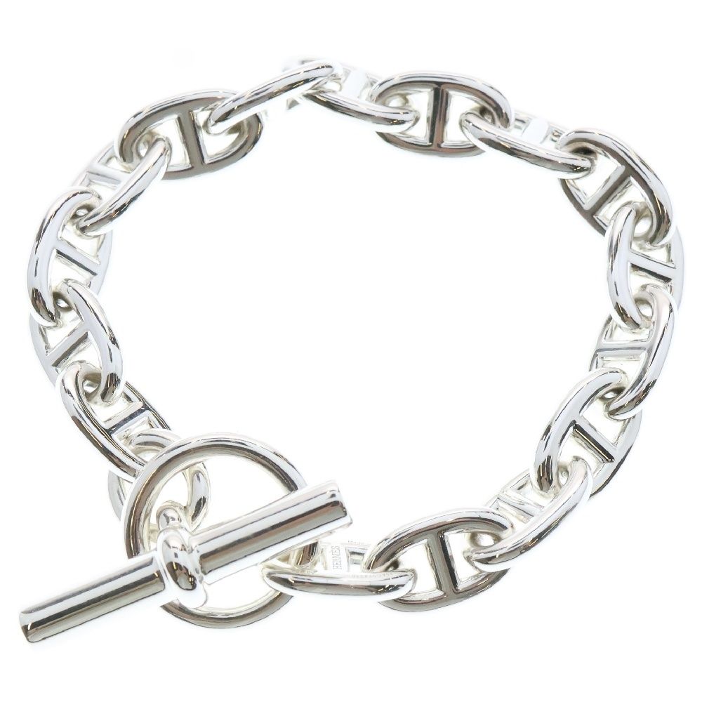 HERMES エルメス Chaine d Ancre MM シェーヌダンクル チェーンブレスレット 16LINK シルバー