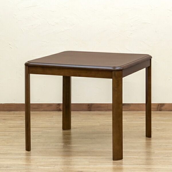 ダイニングコタツ 80×80cm 正方形 手元コントローラー ブラウン BR 組立品 代引不可