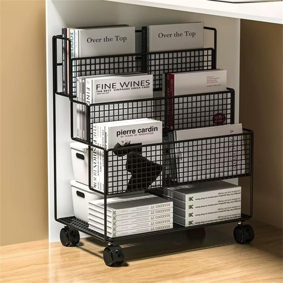 本棚 書類棚 未使用 雑誌ラック ファイルワゴン ブックシェルフ