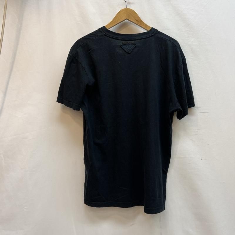美品PRADA ブラック Vネック Tシャツ 半袖 M 楽天市場】プラダ PRADA コットン トライアングルモチーフ