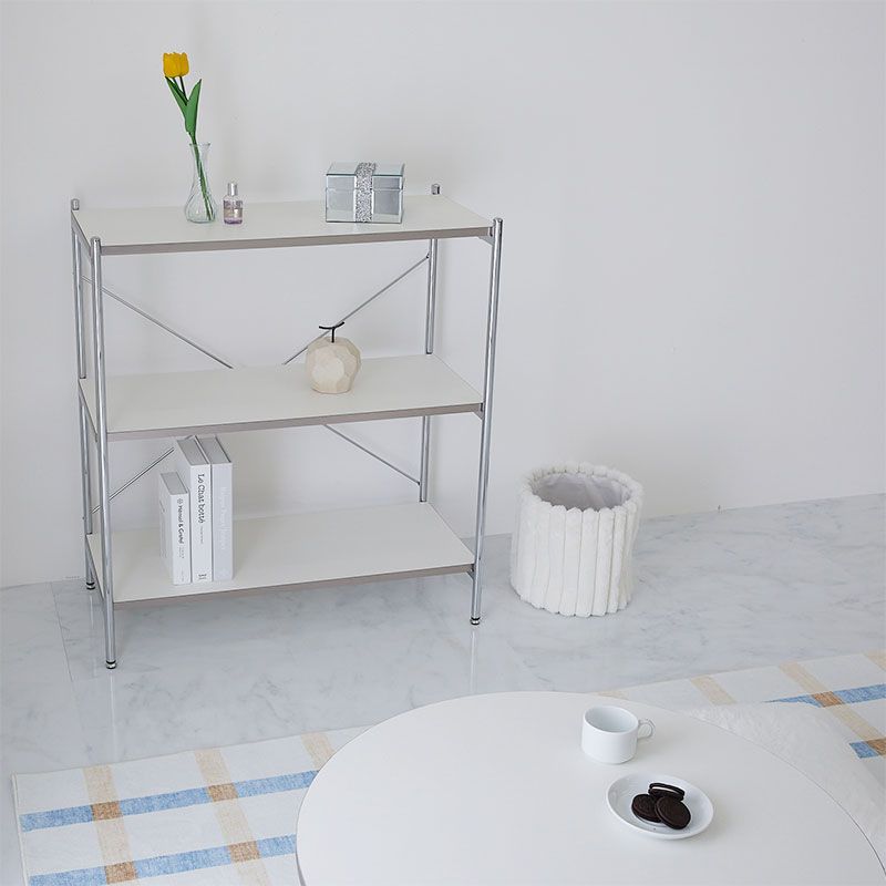 スチールラック メタル製ラック 白 おしゃれ 棚 収納棚 頑丈 ラック スリム 収納 スチールシェルフ 幅80 3段 奥行38 ラック 棚 隙間収納 省スペース オープンラック オープンシェルフ グレー ベージュ ホワイト 頑丈 北欧 かわいい