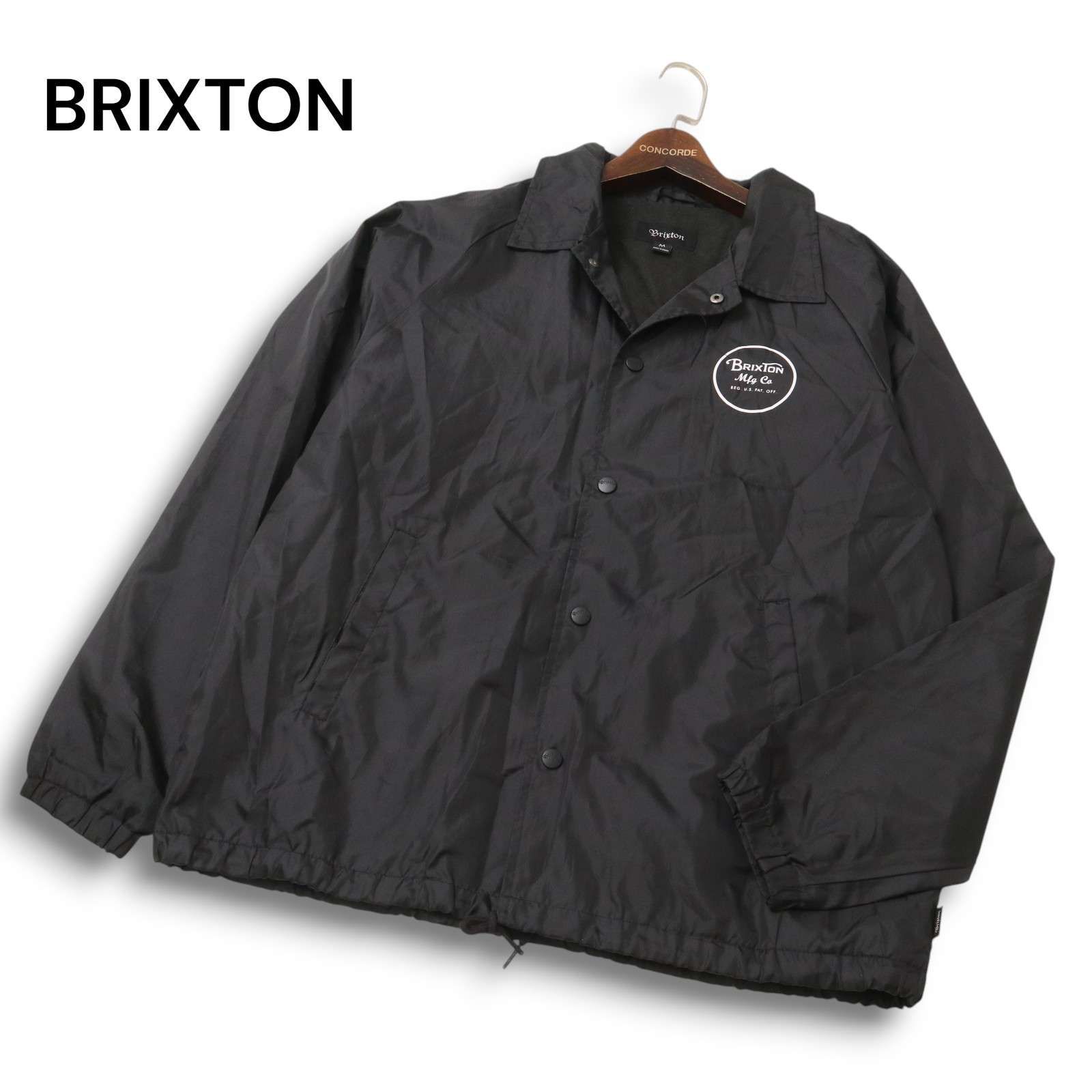 美品】BRIXTON ブリクストン 通年☆ ロゴ コーチ ジャケット ブルゾン 