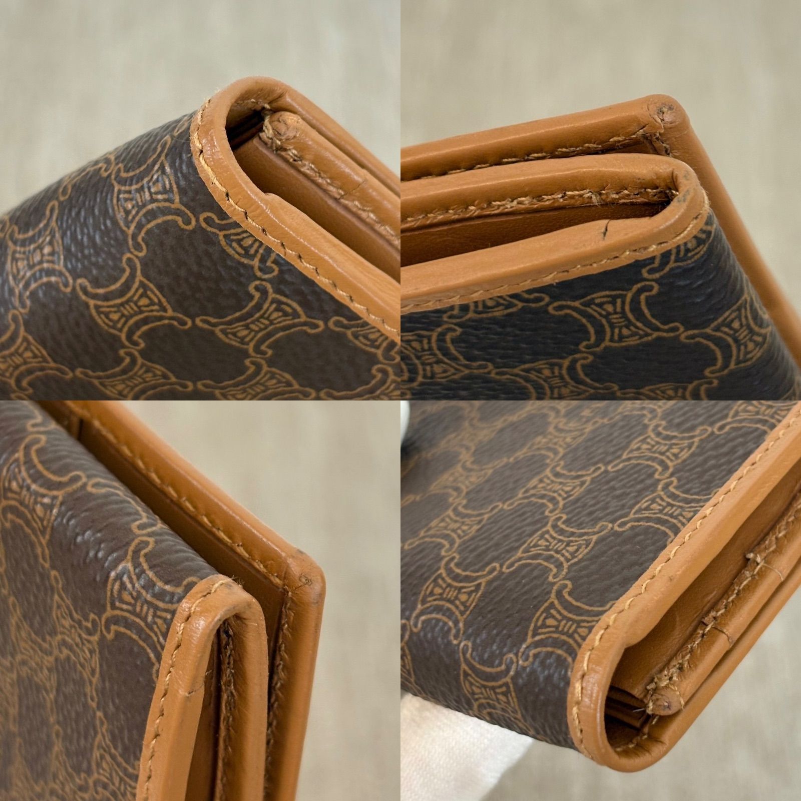 極美品 CELINE マカダム柄 長財布 ヴィンテージ 【公式通販】