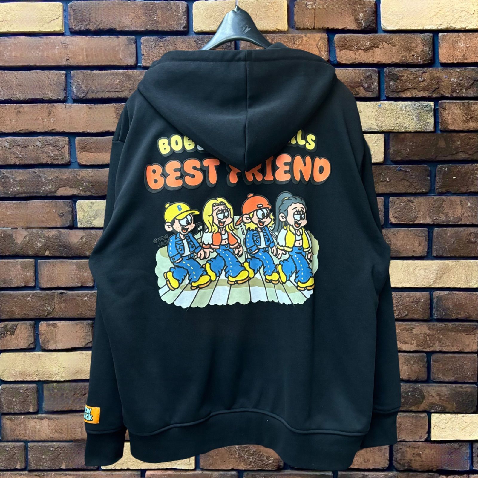 NEW JACK×A.T.C Bob&Fred&GIRLS ロゴZIPパーカー】ニュー