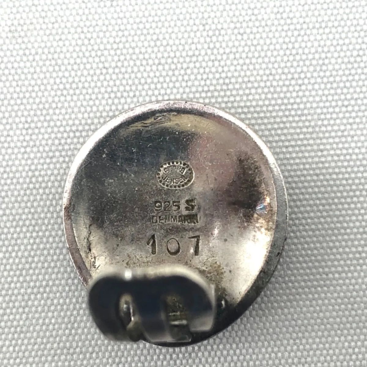 美品】ジョージジェンセン シェル イヤリング シルバー 925 9.0g #107 