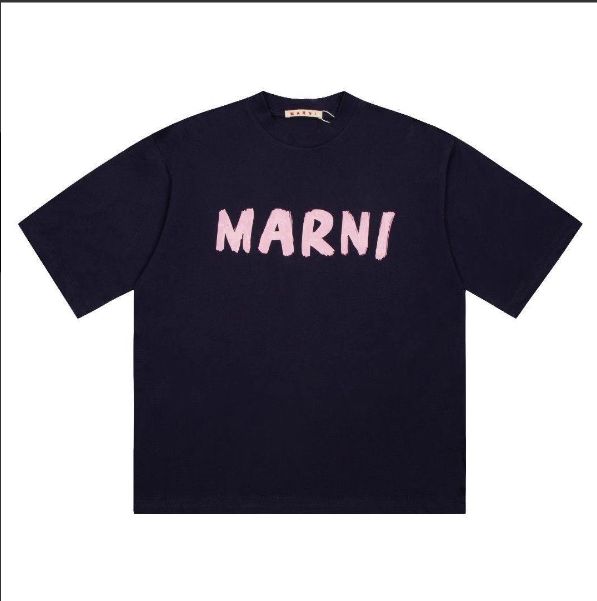 夏の新作 MARNI 半袖Tシャツ半袖クラシックなスタイルユニセックス春と 