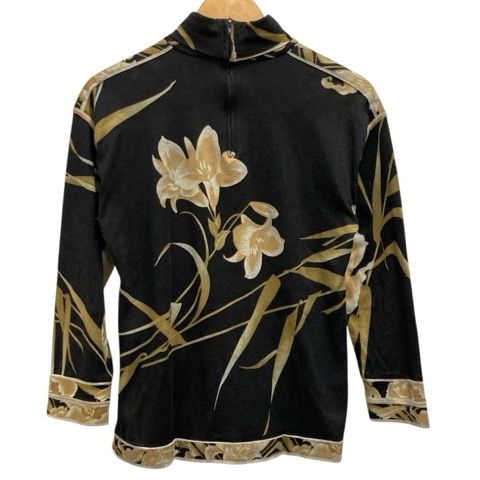LEONARD レオナールFASHION 花柄 長袖トップス ブラックLL 楽天市場】レオナール（Tシャツ・カットソー｜トップス