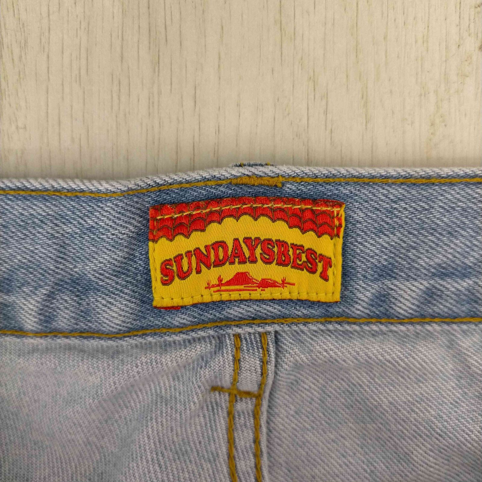 サンデイズベスト SUNDAYS BEST REGULAR FIT ICE BLUE DENIM メンズ