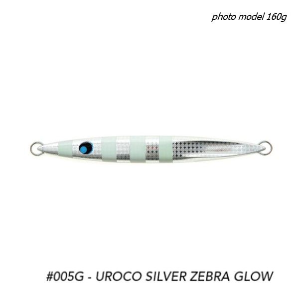 ウロコジグ 300g シルバー 金赤グロー　グローゼブラシルバー3本開封未使用 ウロコ ウロコジグ 350g #005G ウロコシルバーゼブラグロー