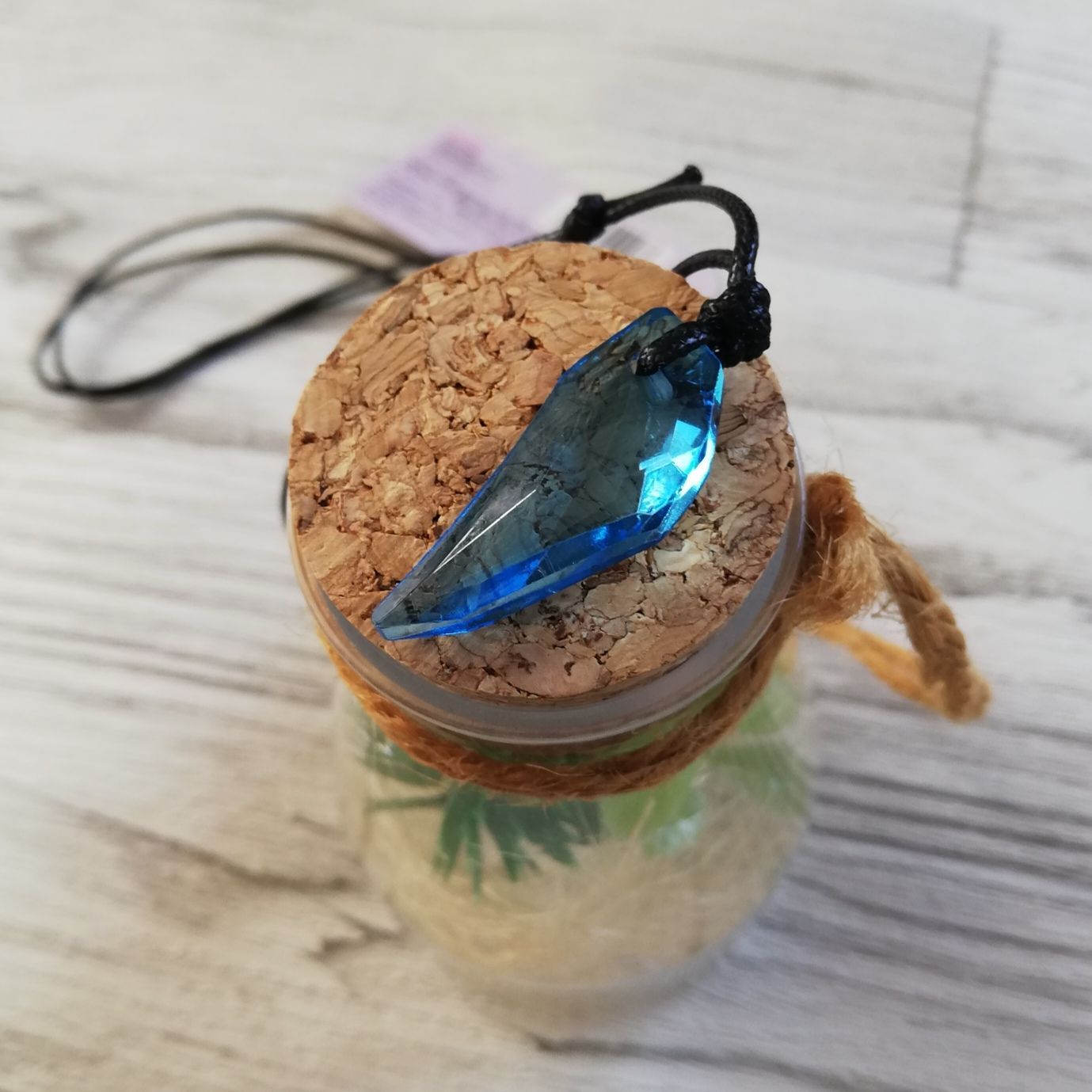 ゆあさま専用OKINAWAN JEWELRY ネックレス 青色 ネックレス Tida（太陽）ビーチジュエリー 青 ブルー パール