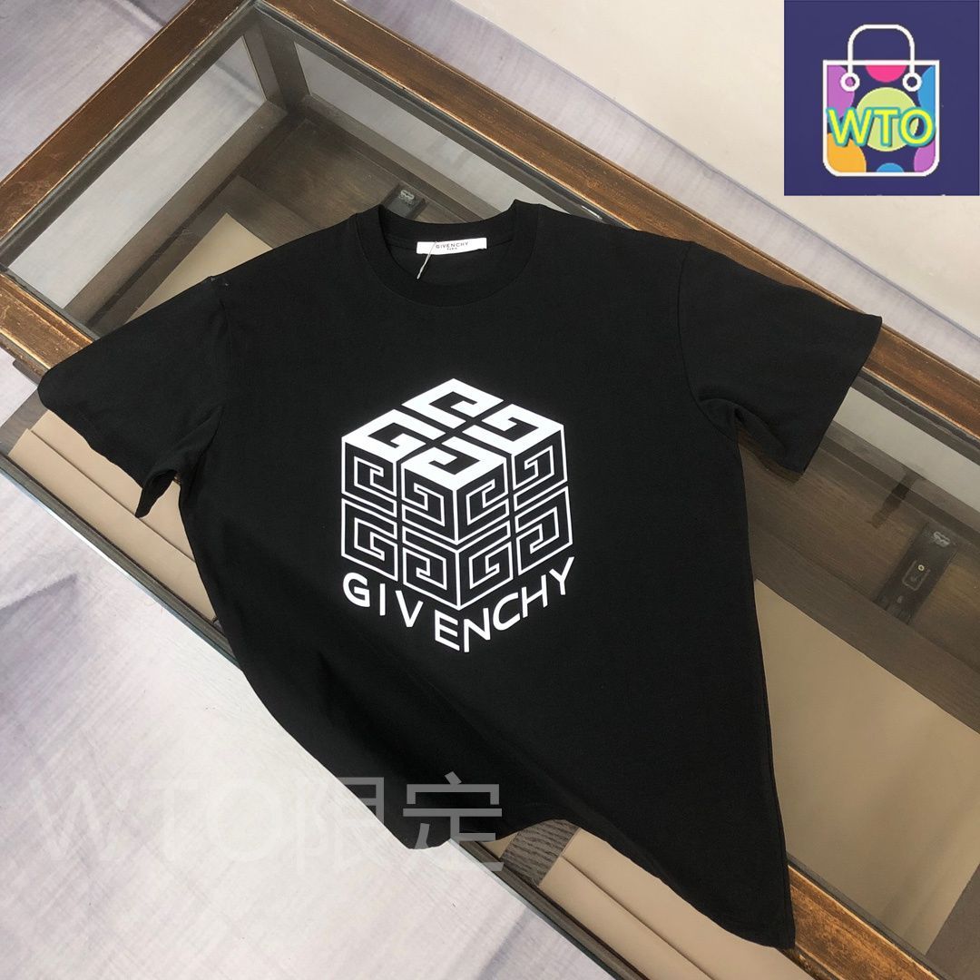 関税送料込み GIVENCHY 前後ロゴ クルーネック Tシャツ 本日限定特価】GIVENCHY クルーネックTシャツ - 高品質コットン