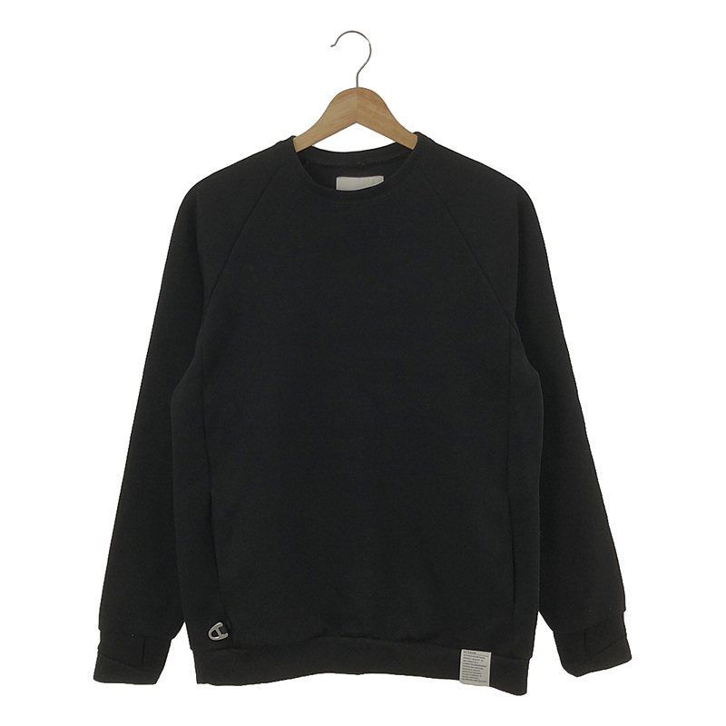 CITERA / シテラ | WEAVER CREW コットン ポリエステル クルーネックスウェット | M | ブラック | メンズ