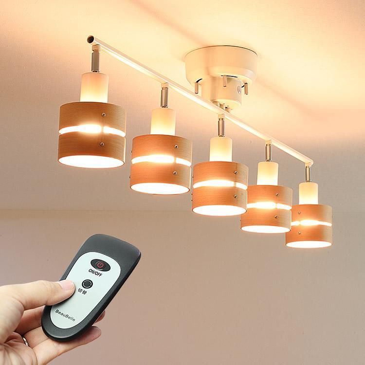シーリングライト 照明器具 おしゃれ 5灯 リモコン付き 8畳 led ダイニング 食卓 照明 リビング 北欧 寝室 天井照明 レダ ストレート