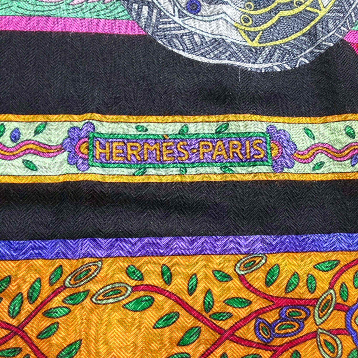 1053A-06 HERMES エルメス 大判スカーフ ユニコーンの夢想 Le