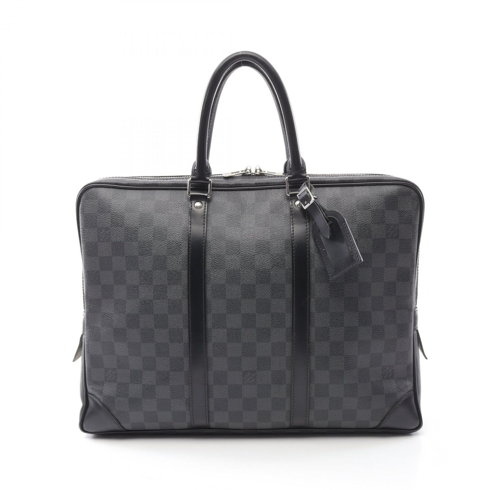 ルイ ヴィトン LOUIS VUITTON ビジネスバッグ ポルトドキュマン ヴォワヤージュ N41125 PVCコーティングキャンバス レザー ポルトドキュマンヴォワヤージュ メンズ Used B