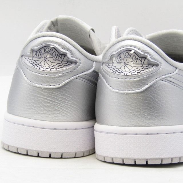 未使用 NIKE ナイキ 27.5cm AIR JORDAN 1 RETRO LOW OG CZ0790-002 エアジョーダン1 レトロ  GREY/METALLIC SILVER 22000594