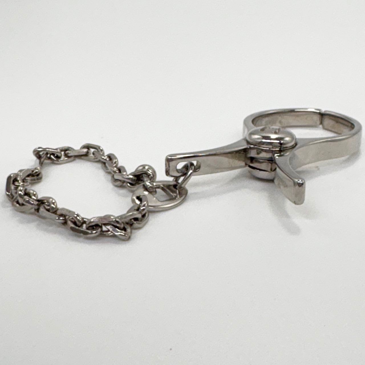 エルメス HERMES 極美品！ グローブホルダー シルバー メタル