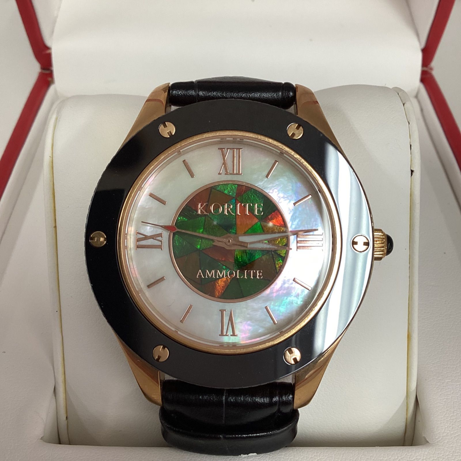 中古品/KORITE アンモライト メンズ腕時計 - メルカリ
