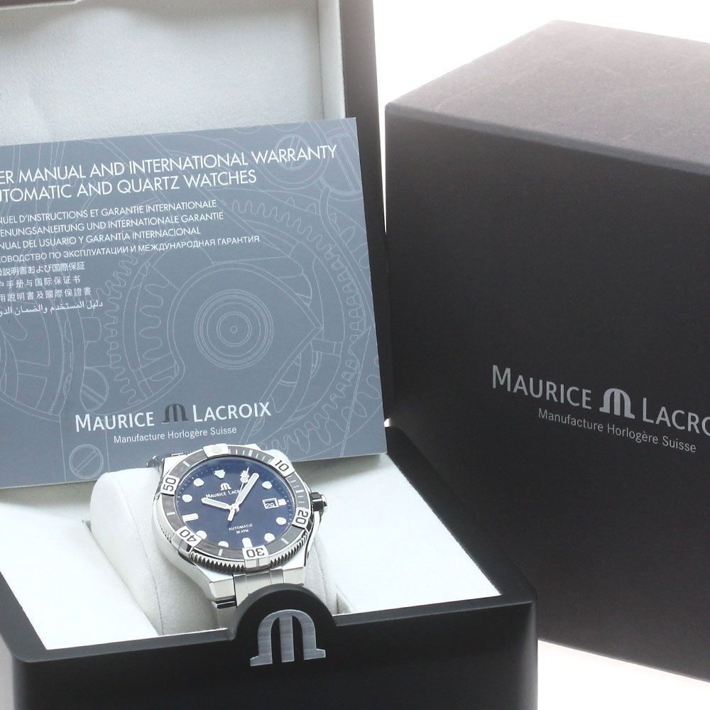 モーリスラクロア MAURICE LACROIX AI6058-SS002-330-1 アイコン ベンチュラー デイト 自動巻き  メンズ良品箱・保証書付き_887384 MAURICE LACROIX AIKON AUTOMATIC モーリス・ラクロア アイコン オートマティック  AI6008-SS002-330-1｜正規取り扱いブランド｜時計 ...