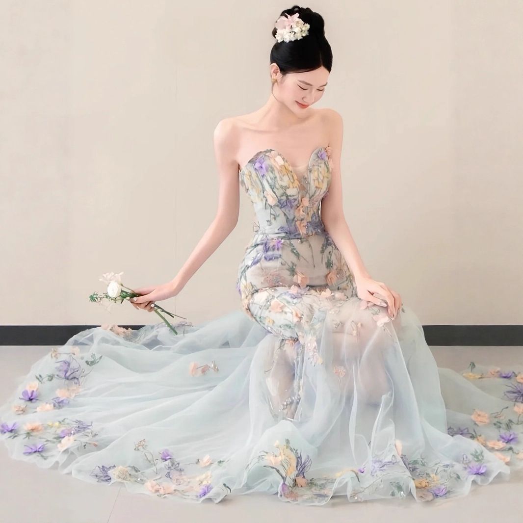 5376 ハンドメイドスタイ うさ耳 ボタニカル ベビースタイ もくもくスタイ