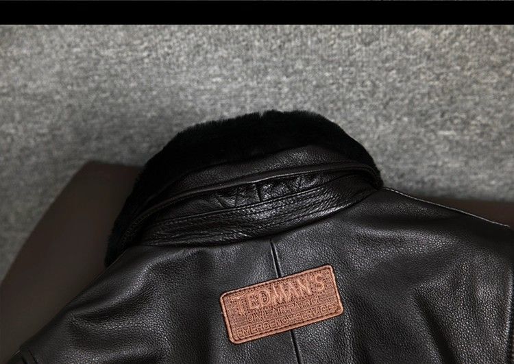 お届けも可 h メンズ レザージャケット 本革 頭層牛革 フライトジャケット 加棉ライナー付き 厚手 秋冬アウター ブラック S-5XL