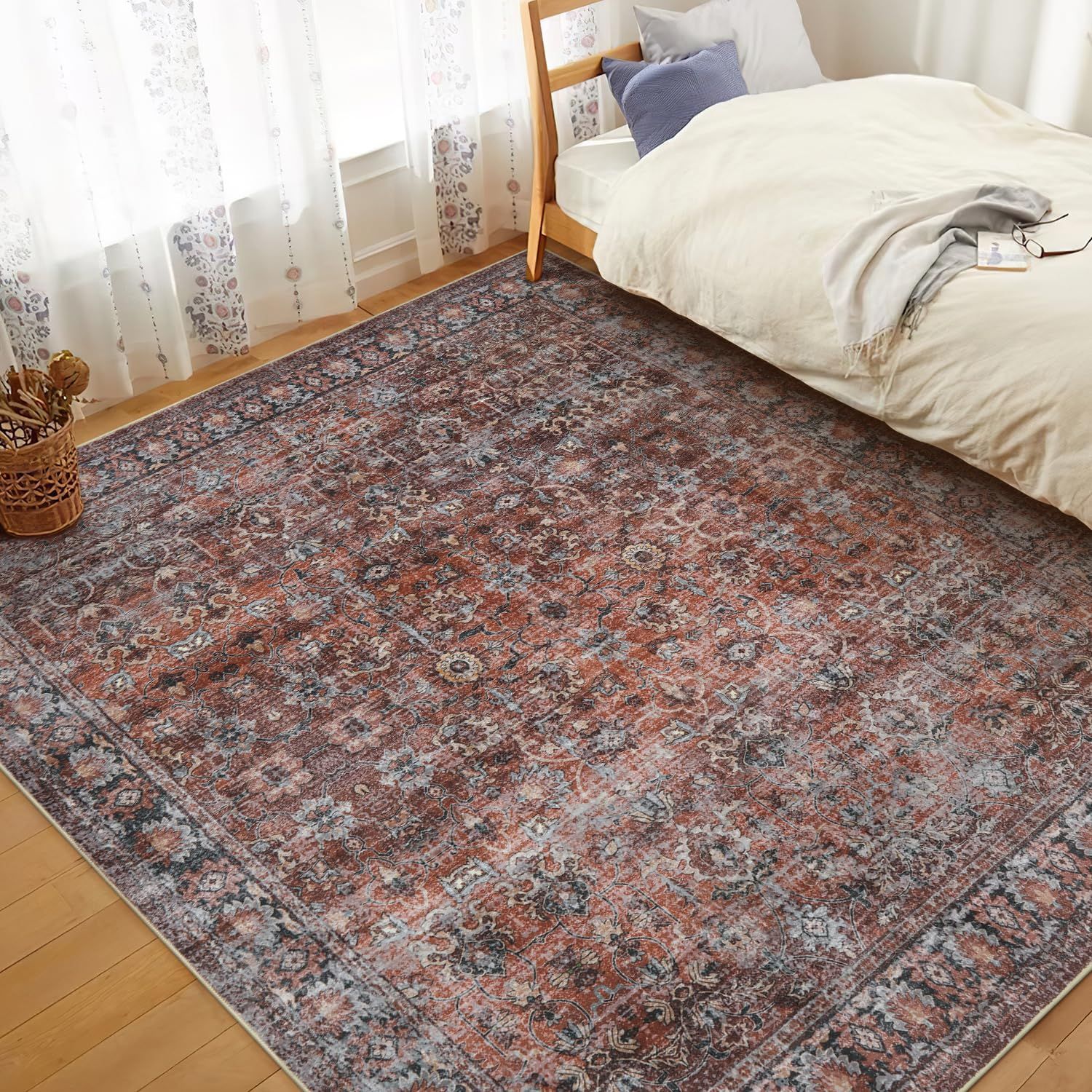 カーペット ラグ 2畳 オールシーズン オール オー 新品 HAOCOO カーペット ラグ 2畳 洗える 185×185cm 正方形 オールシーズン適用 絨毯 ペルシャ風 ラグマット ふわふわ おしゃれ 滑り止め 防ダニ 防臭 軽量 防音マット 室内用 デスクマット ダイ