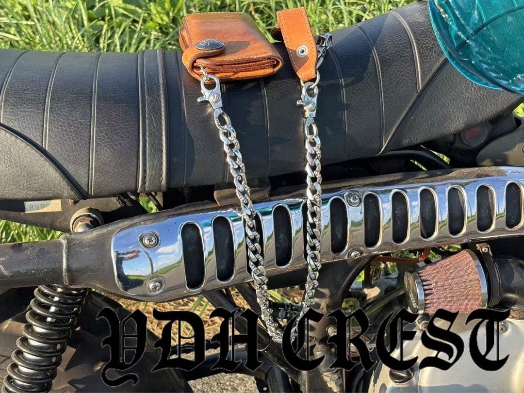 バイカーシルバープレーンチェーン