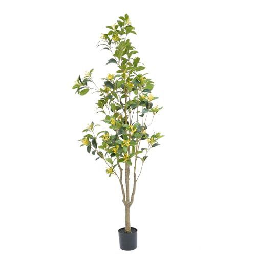 人工観葉植物 150cm フェイクグリーン フェイクツリー 大型 金木犀 モクセイ インテリア 室内 屋外 玄関 リビング ベッドルーム ガーデン 庭 ベランダ