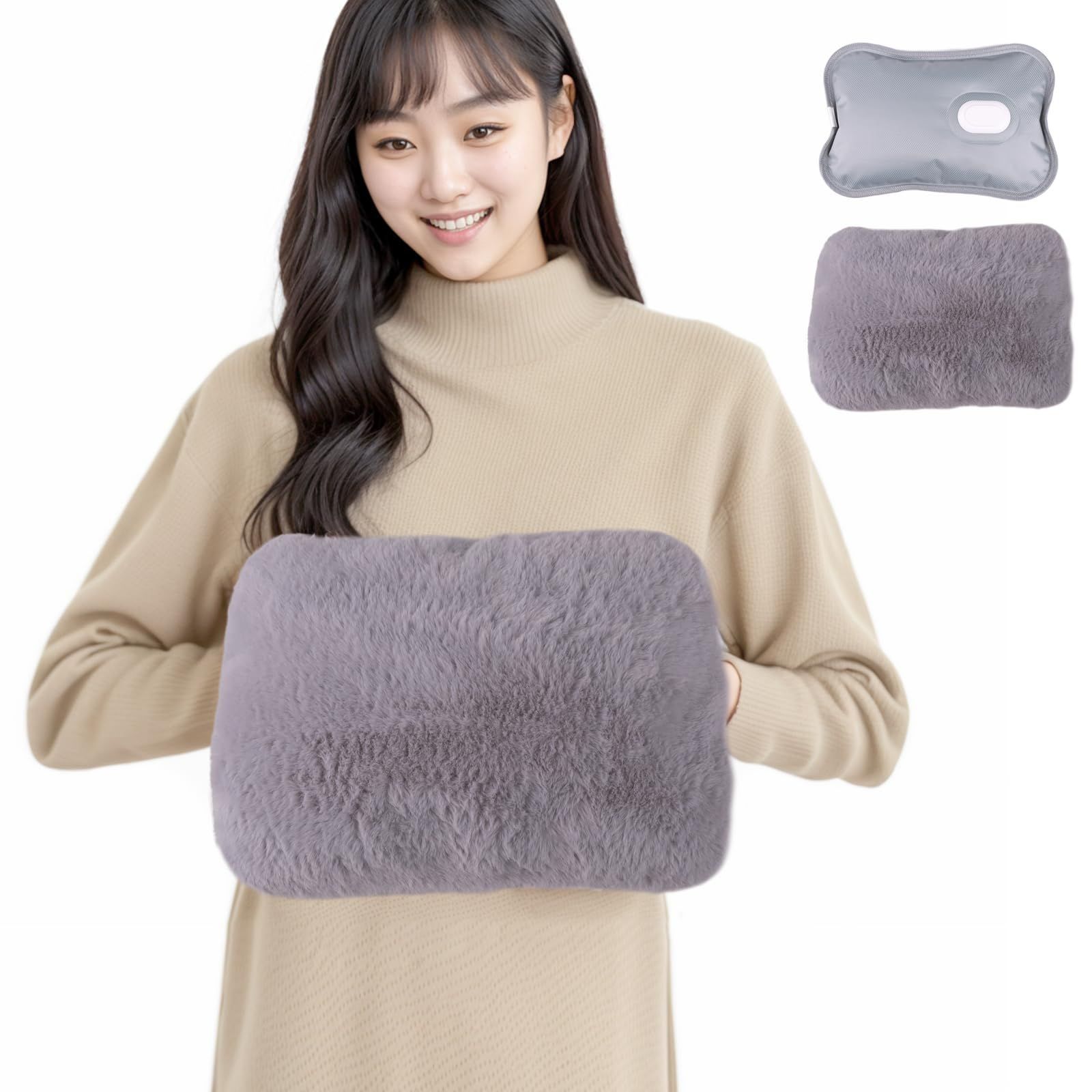 【人気商品】KANIYA 湯たんぽ ゆたんぽ 充電式【長時間保温u0026大きめサイズ】 湯タンポ エコ 省エネ 電気湯たんぽ 防爆充電器 過熱防止機能 お湯交換不要 洗濯可能 柔らかく温かいなカバー