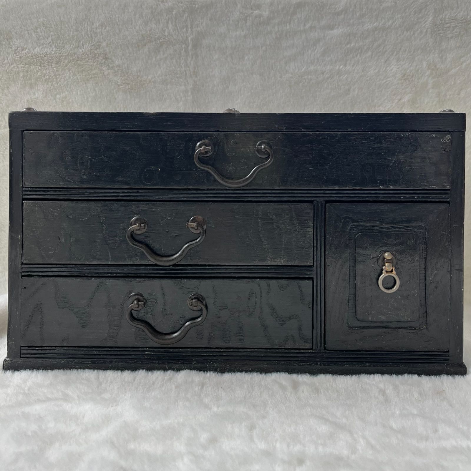 ヴィンテージ木製引出しキャビネット アンティーク 木製 小箪笥 小