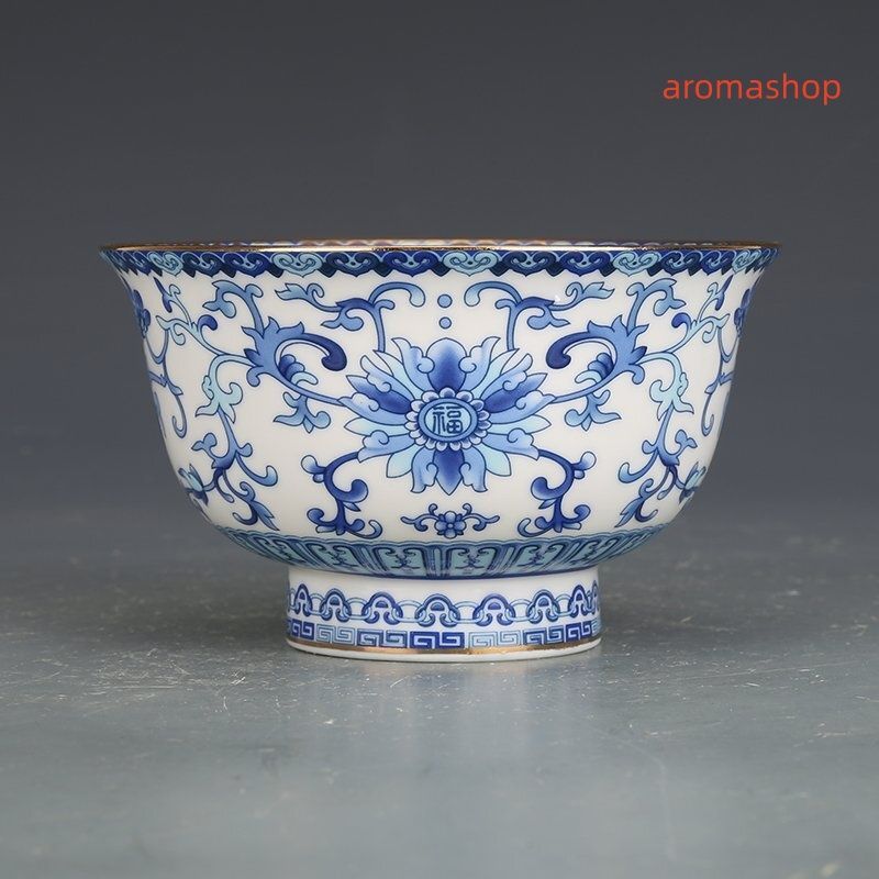 琺瑯彩 茶碗 浮き彫り 景徳鎮製 磁器 置物 観賞 装飾 中国陶磁