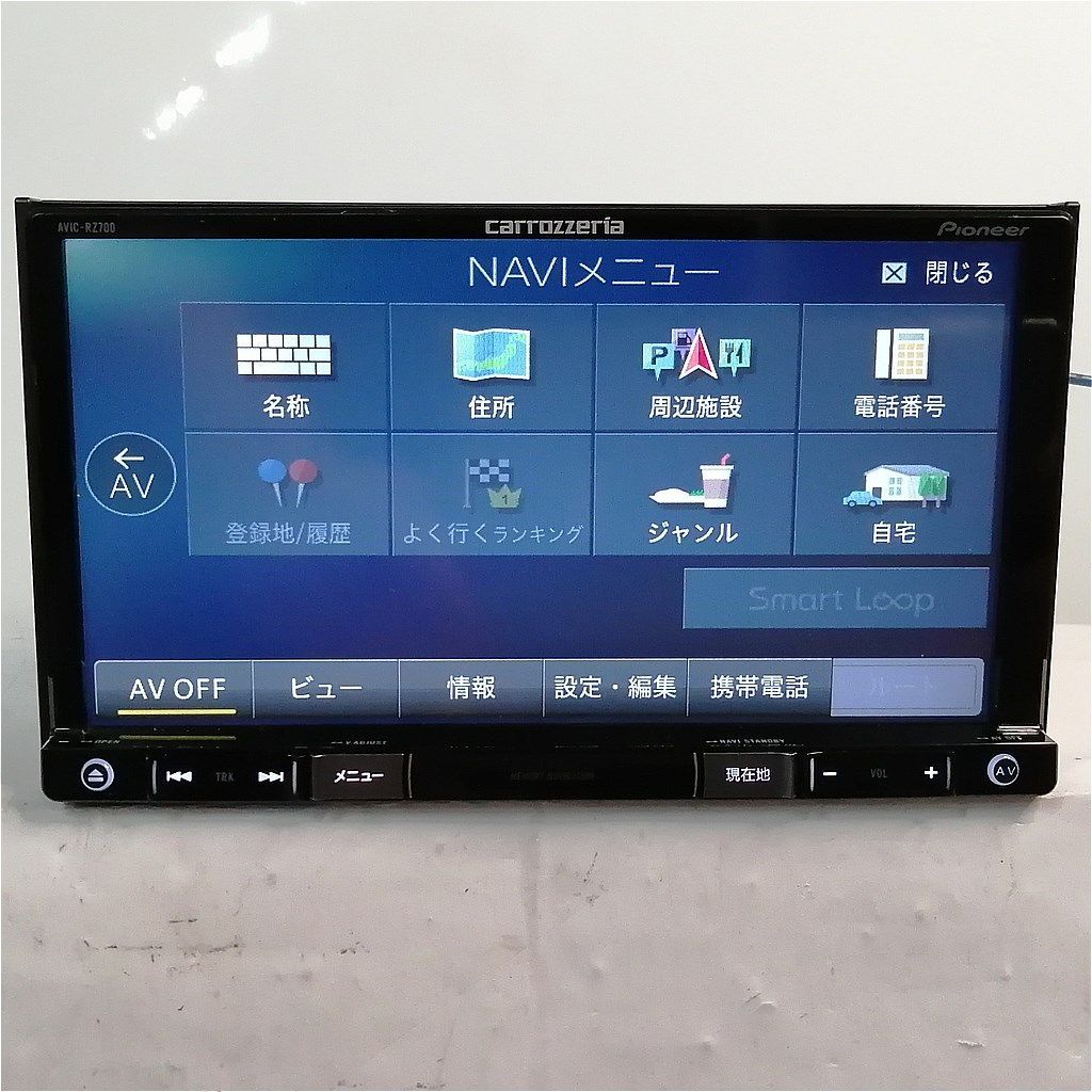 Pioneer carrozzeria AVIC-RZ700 7インチ フルセグ/Blutooth/DVD