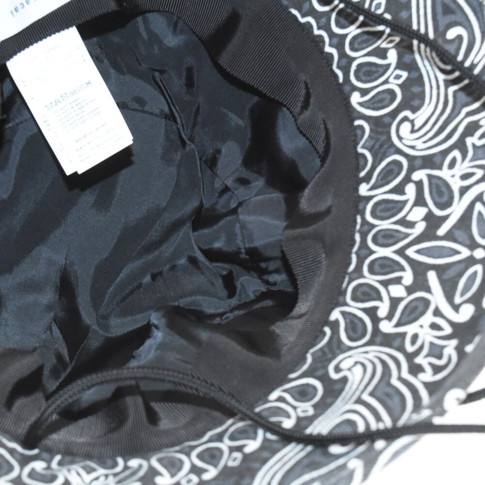 sacai Double Brim Hat バンダナ柄ダブルブリムハット Sacai (サカイ) 22SS BANDANA DOUBLE BRIM HAT バンダナダブル