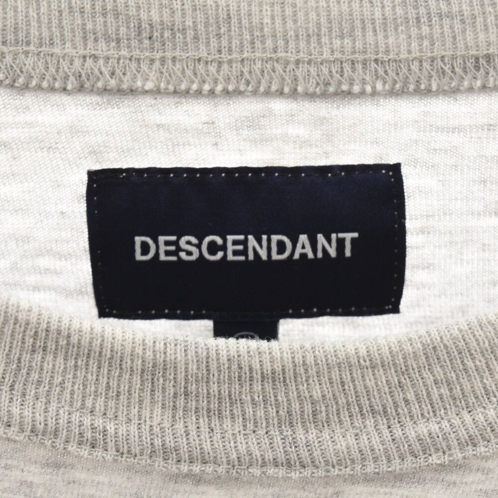 DESCENDANT (ディセンダント) バックロゴ プリント クルーネック
