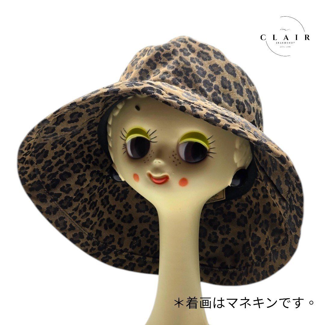 美品】FENDI フェンディ バケットハット レオパード柄 レディース