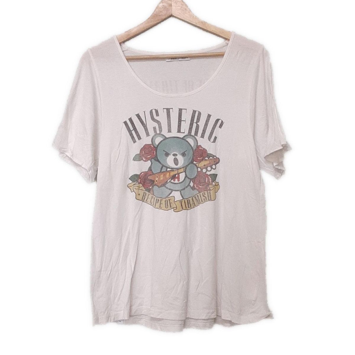 ヒステリックグラマー レディース Tシャツ 半袖 F 白色 ビッグロゴ HYSTERIC GLAMOUR(ヒステリックグラマー) 半袖Tシャツ サイズF
