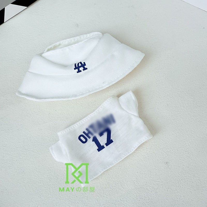 大谷くん　Los Angeles Dodgers　labubu着替えのみ 新品・即日発送】LABUBU dg コスチューム 17センチ ぬい服 大谷