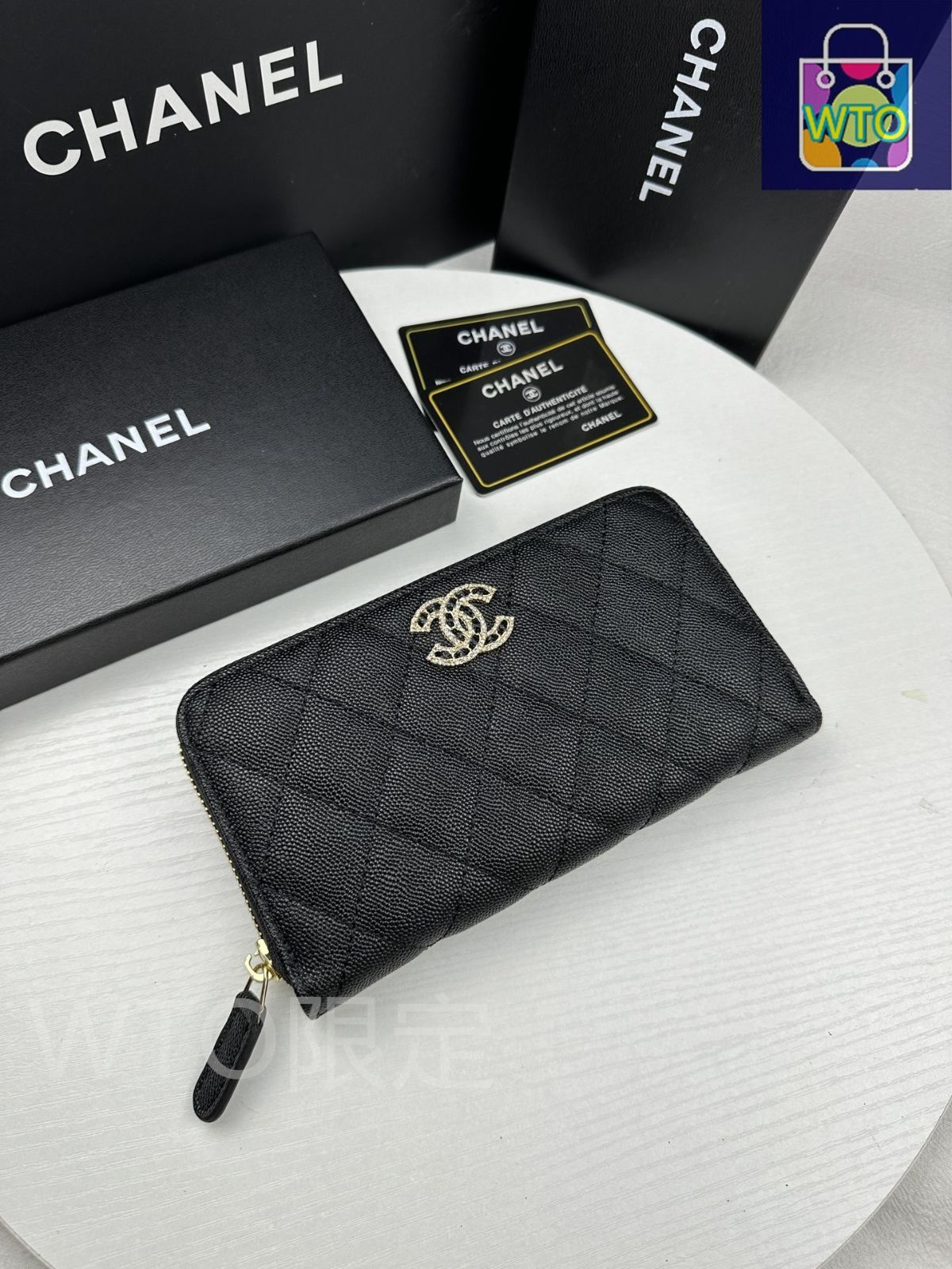 【限定ロゴ×高級感抜群】CHANEL ロングジップウォレット♡ シャネル CHANEL 長財布(ラウンドファスナー) クラシック ジップ