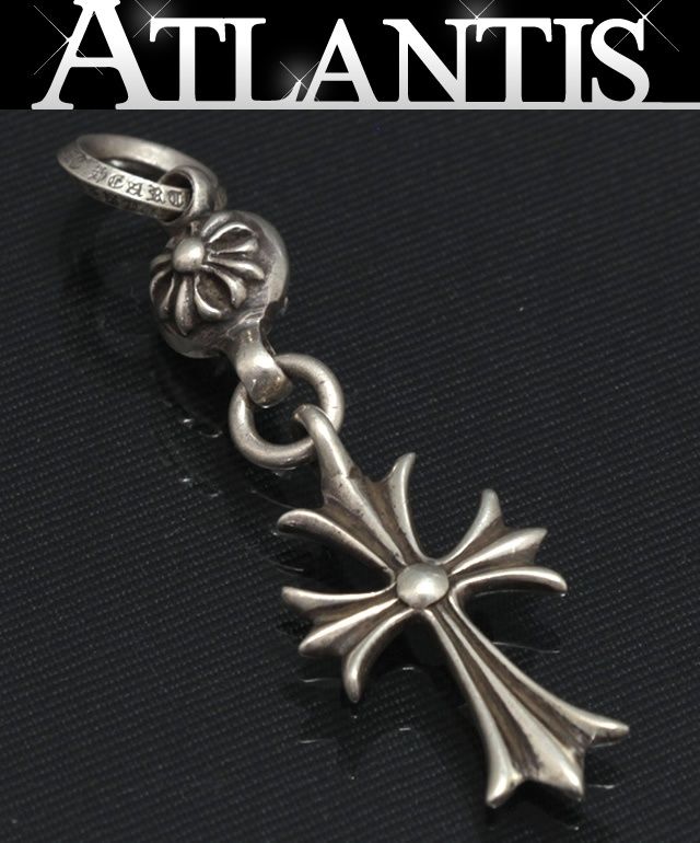 CHROME HEARTS 銀座店 クロムハーツ 1ボール タイニー CHクロス チャーム ペンダント メンズ シルバー SV925 98393