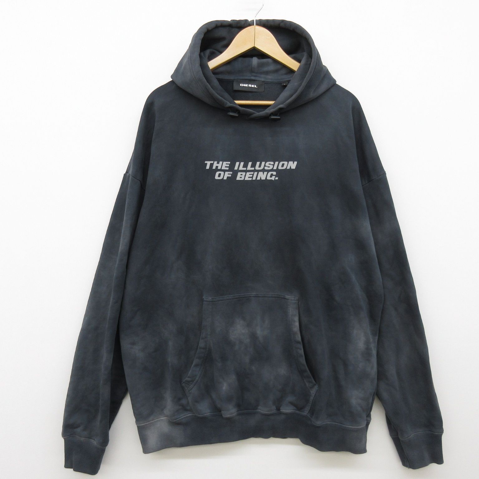DIESEL ディーゼル Lサイズ タイダイプルオーバーパーカー メンズ 